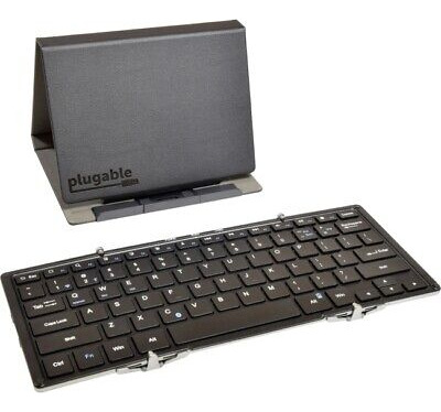 Plugable Bt-key3xl Bluetooth Full-size Folding Keyboard  Vvc