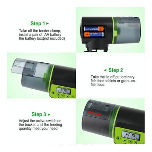 Dispensador Automático De Peces De Acuario Alimentador De Pe