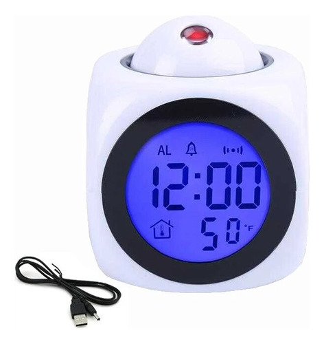 Reloj De Temperatura Con Proyección De Tiempo, Timbre Digita