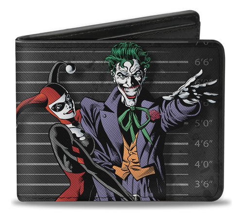 Billetera Plegable De Dc Comics Para Hombre Harley Quinn Jok