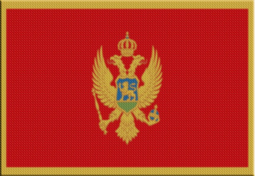 Parche Termoadhesivo Bandera Montenegro