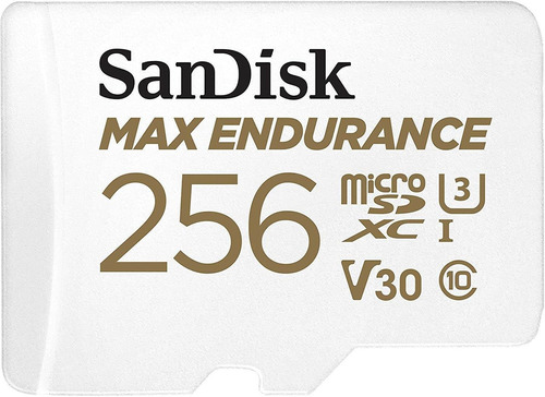 Imagen 1 de 6 de Tarjeta Sandisk Microsdxc Max Endurance 256gb Con Adaptador