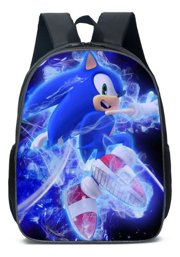 Mochila Sonic Niño Impresión Digital 3d 20 L