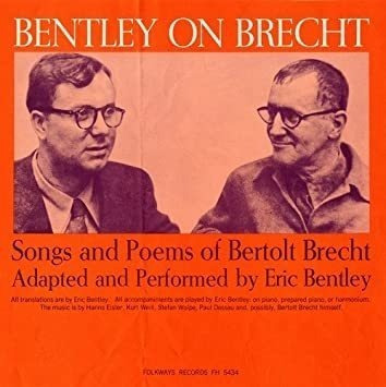 Bentley Eric Bentley On Brecht: Songs & Poems Of Bertolt Bre