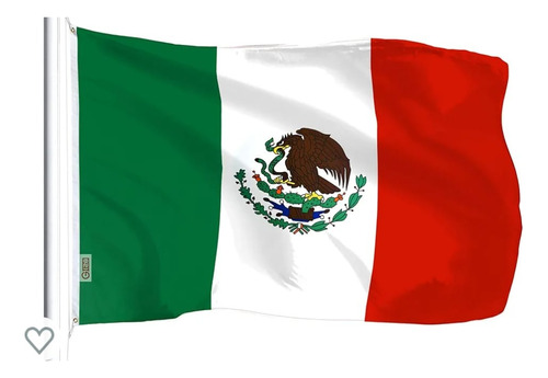 Bandera México  90 X 150 Cm Oficial - Reforzada Con Cordones