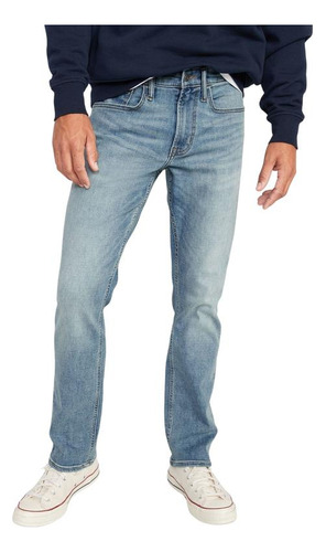 Jeans Hombre Old Navy Tech Stretch Performance Celeste