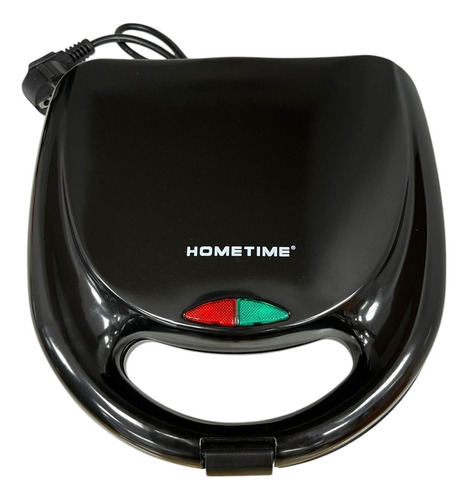 Waffle Maker Hometime Wafflera Doble Negro 800 Watts