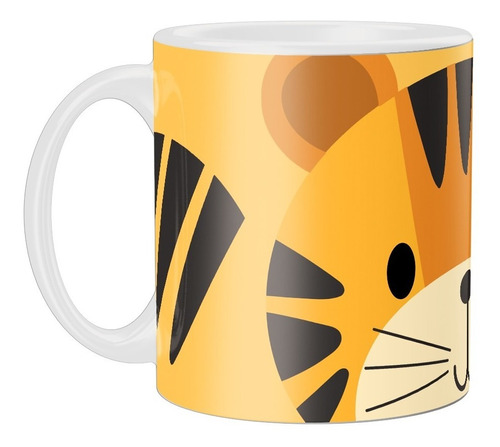 Caneca Personalizada Tigre - Animais - Cerâmica - 325ml