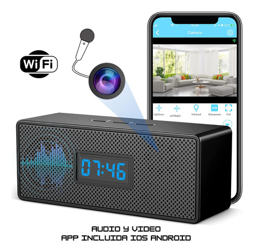 Camara Espia Corneta Real Wifi Ip Bluetooth Infrarojo Audio