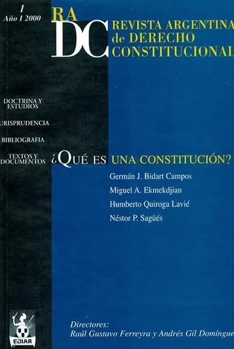 Revista Derecho Constitucional: Que Es Una Constitucion?