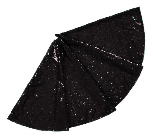 Falda De Arbol De Navidad De Lentejuelas Color Negro 91.5cm
