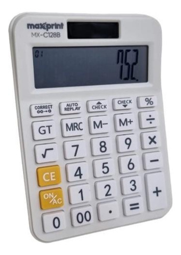 Calculadora De Mesa Maxprint Mx-c128b 12 Dígitos