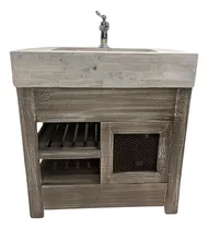 Comprar Vanitory 80 Cm Travertino Pieza Por Pieza Mueble Estandar