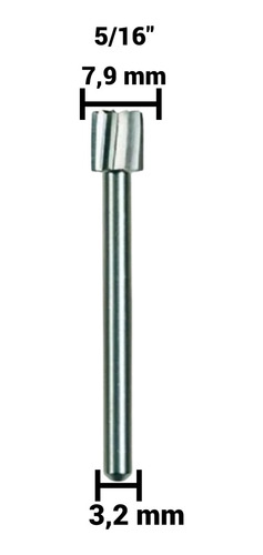 Imagem 7 de 8 de Kit Escariadores Paralelo Ref 193 + Ref 196 Haste 1/8 Pol