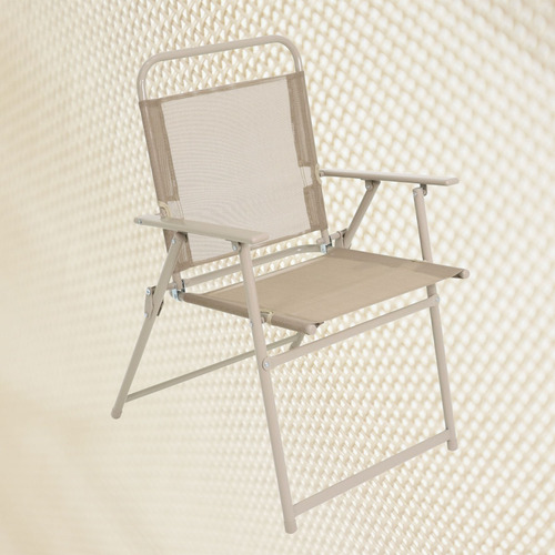 Conjunto Miami 4 Cadeiras Com Mesa E Guarda Sol Bege Belfix