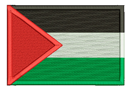 586 Parche Bordado Bandera De Palestina