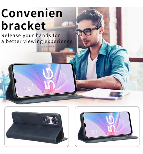 Funda Tipo Cartera Para Xiaomi Poco M5s Funda De Piel Con Tapa Magnética