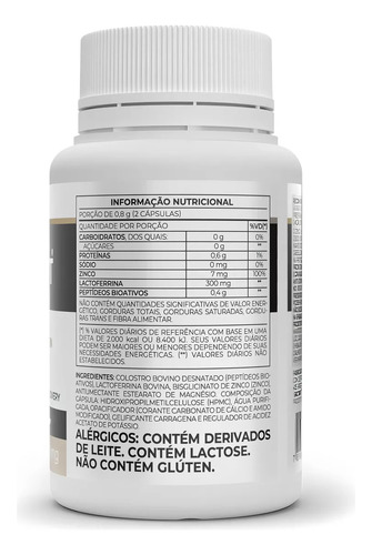 Kit 2 Colosfort Lactoferrin Plus 30 Cápsulas Vitafor