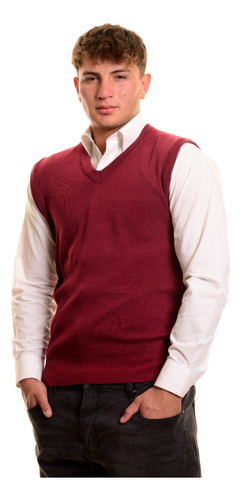 Sweater Sin Mangas Hombre Cuello V, Excelente Calidad