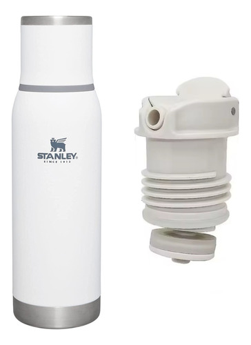 Termo Stanley 1 Litro Con Pico System Matero Cebador Mate 1l Blanco - Pico Blanco