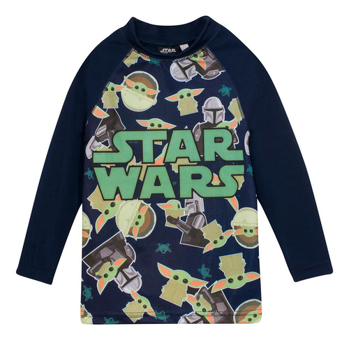 Remera Manga Larga Star Wars Proteccion Solar Uv50 Pileta