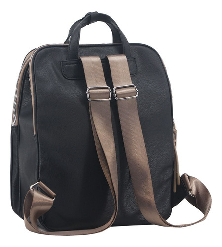 Mochila Amayra Negra Negro Liso