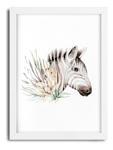 Quadro Decorativo Sala E Quarto Zebra - 4673