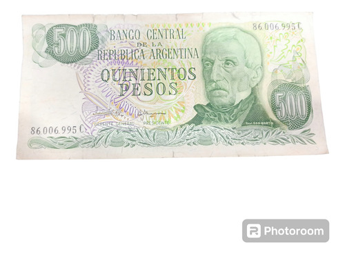 Billete Argentina 500 Pesos