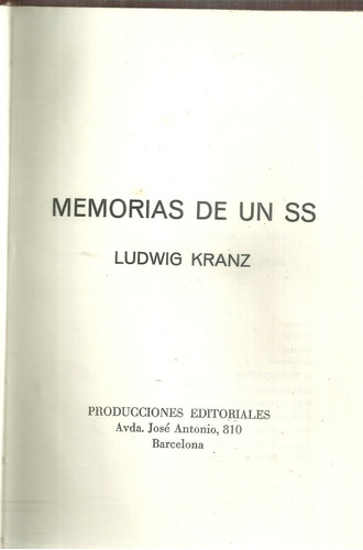 Segunda Guerra Mundial Memoria De Un Ss Ludwig Kranz #05