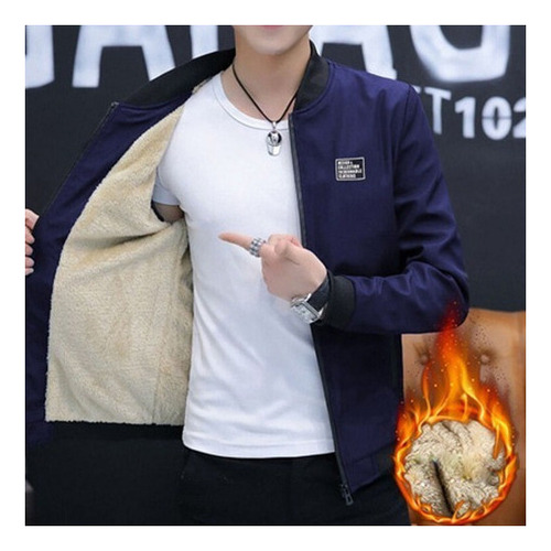 Chaqueta Bomber Para Hombre Abrigo Polar [u] [u] 