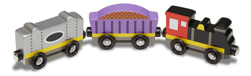 Tren De Madera Melissa Doug Con Vagones De Tren