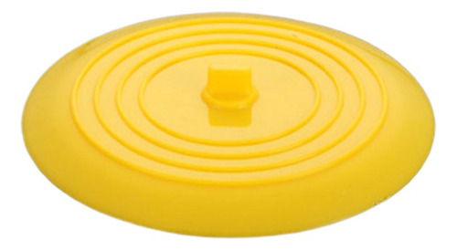 Funda Desodorante Redonda Amarilla Con Tapón De Desagüe Para