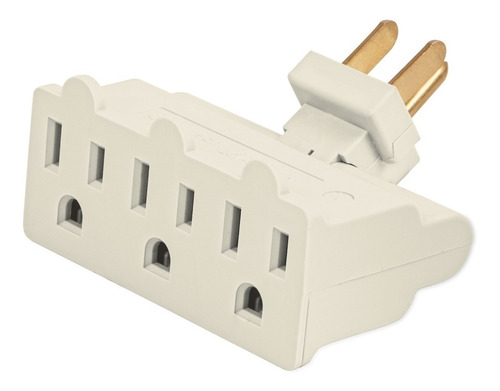 Multicontacto Triple, Tipo Bisagra, 46801 Volteck Paq 6 Pzas