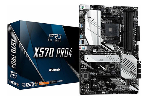 Asrock X570 Pro 4 Am4/4ddr4/hdmi/dp/atx Motherboard