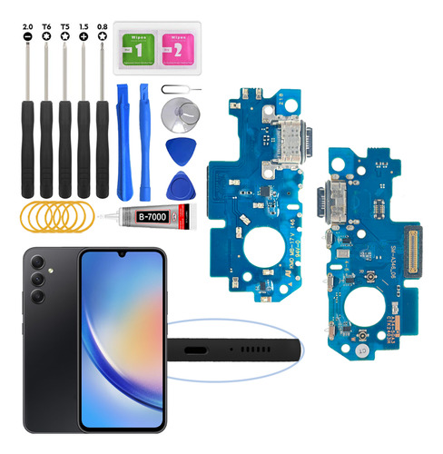 Centro De Carga Para Samsung A34 5g A346 A346b A346m A346e A3460 Con Ic Carga Rápida