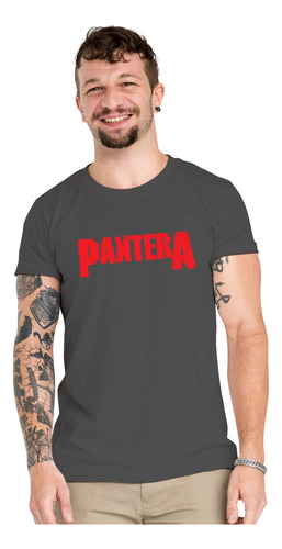 Polera Pantera Band Rock Metal Algodon Organico Mus62