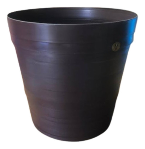 Kit De 5 Macetas Jumbo # 16 Redonda Grande 37 Lts Chocolate Lisa