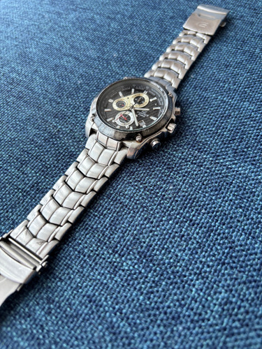 Reloj Original Casio Edifice Plateado Plateado Negro (Usado)