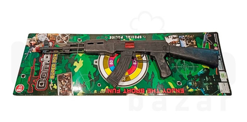 Imagen 3 de 10 de Arma De Juguete Ametralladora Con Sonido A Friccion