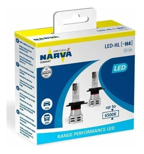 Ampolletas Led H4 Narva 12/24v 24w