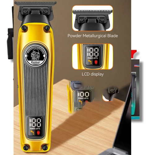 Kemei Patillera De Pelo Km 1855 Profesional Recargable Tipoc
