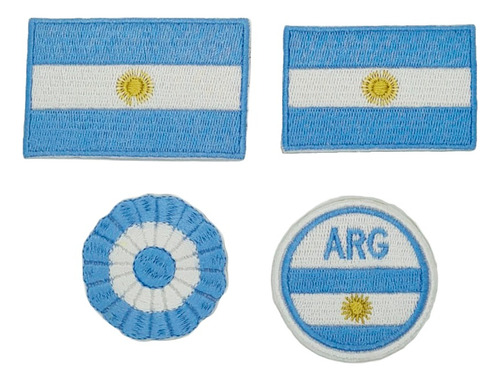 Parches Bordados Termoadhesivos: Argentina X 4