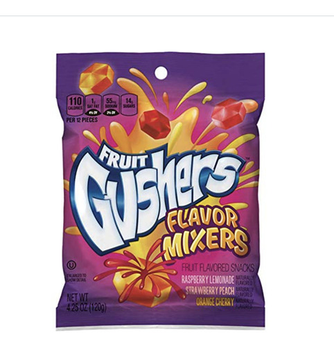 Gomitas Rellenas Gusher Sabores Surtidos 120g