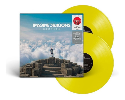 Imagine Dragons 2x Lp Night Visions Target Amarelo Vinil