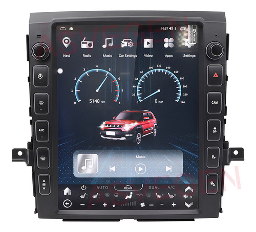 Auto Estereo Tesla Style Para Nissan Titan 2016-2019 Carplay