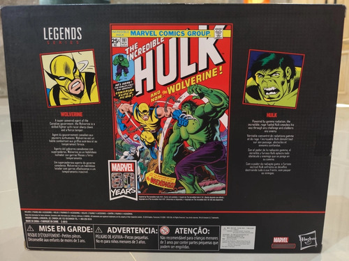 Marvel Legends Wolverine Vs Hulk 80 Years Rogue Spider Venom (Usado)
