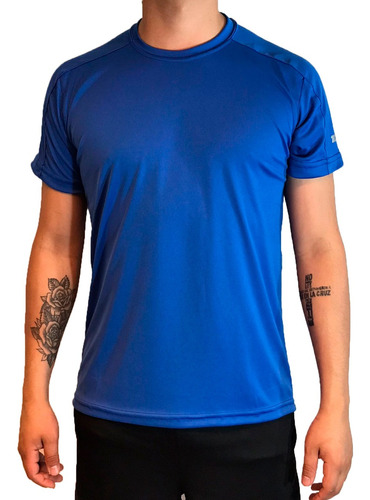 Team Gear Remera Running Hombre Mive Azul Francia Cli