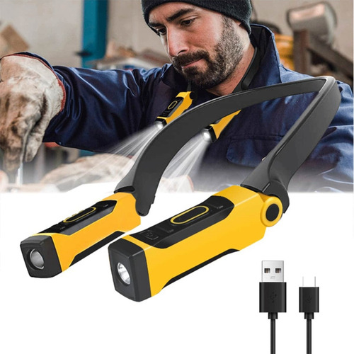 Lámpara De Lectura Usb Recargable Para Cuello Tipo Libro, 2