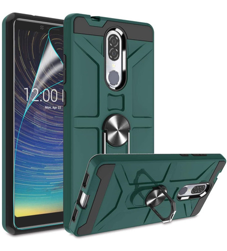 Funda Verde Para Coolpad Legacy Con Protector De Pantalla...