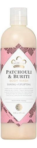 Nubian Heritage Patchouli - Buriti Body Wash, 13 Onzas